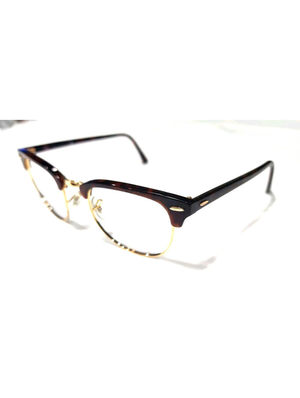 Ray Ban RB3016 W0366 Gold Brown Clubmaster Sunglasses Frame 51-21 145